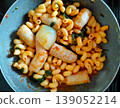 Cavatappi Pasta with Sausage in Tomato Sauce 139052214