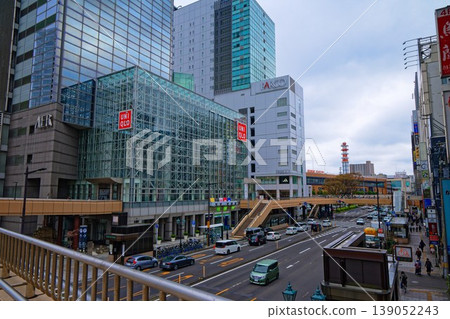 A view of the cityscape towards the west exit of Sendai Station from near the AER Building. A view of the cityscape towards the west exit of Sendai Station from near the AER Building. 139052243