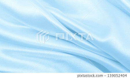 Smooth elegant blue silk or satin luxury cloth texture as abstract background. Luxurious background design Smooth elegant blue silk or satin luxury cloth texture as abstract background. Luxurious background design 139052404