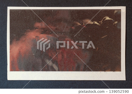 Photo texture with burned film frame, surface scratches dust marks, damage and decay creating photo texture for overlay, media design. Natural background for poster, retro visual content production Photo texture with burned film frame, surface scratches dust marks, damage and decay creating photo texture for overlay, media design. Natural background for poster, retro visual content production 139052590
