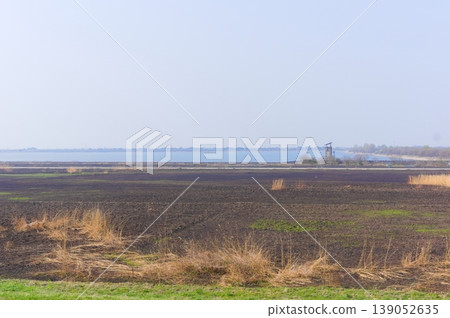 The area around Watarase Floodplain after controlled burning, March 2026. The area around Watarase Floodplain after controlled burning, March 2026. 139052635