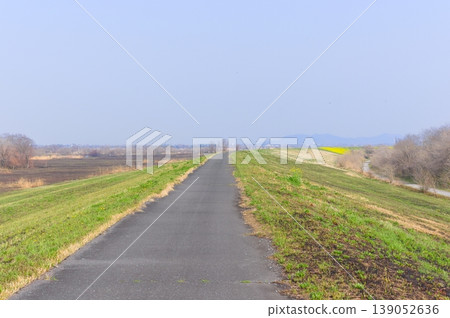 The area around Watarase Floodplain after controlled burning, March 2026. The area around Watarase Floodplain after controlled burning, March 2026. 139052636