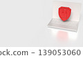 Cyber Security Protection Concept with Laptop and Shield Lock 3d render. 139053060