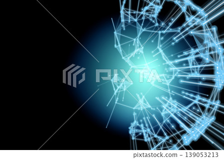 A network of blue dots and lines. A network of blue dots and lines. 139053213