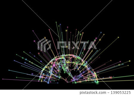 Colorful light network structure 139053225