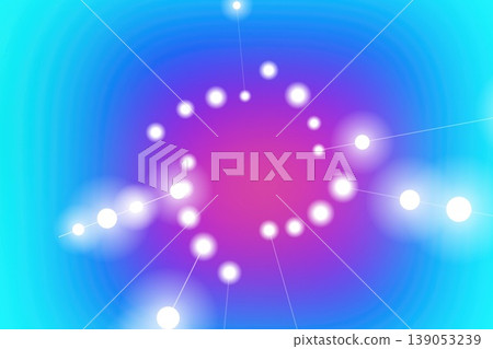 A gradient of blue and purple, a ring of light. 139053239