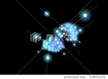The sparkle of light particles The sparkle of light particles 139053245