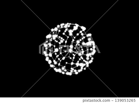 A network diagram of brightly shining spheres A network diagram of brightly shining spheres 139053265