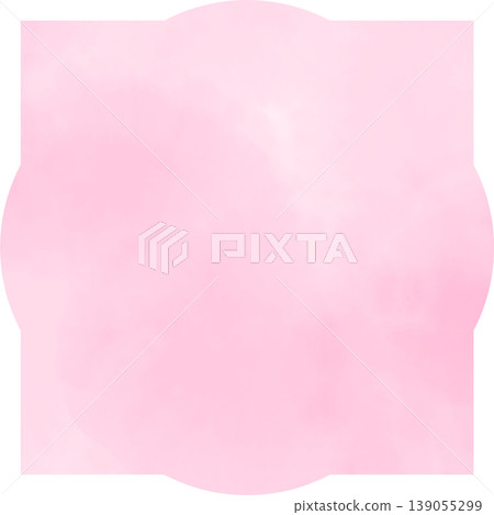 Sakura pink watercolor frame material | Gentle spring-colored blurred background frame design (series available) 139055299