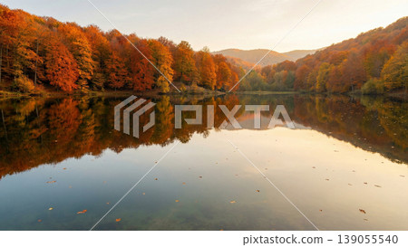 beautiful landscape a river with a reflections beautiful landscape a river with a reflections 139055540