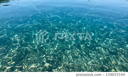 Clear Lake Reflection Under Bright Day Sky 139055544