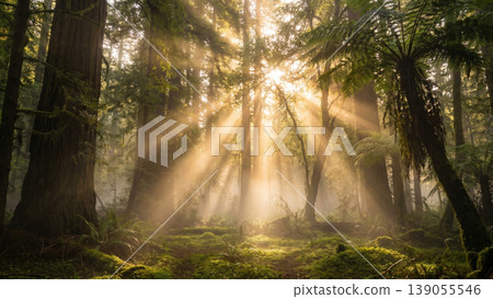 fog in the forest fog in the forest 139055546