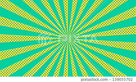 Vibrant comic-style pop art radial background Vibrant comic-style pop art radial background 139055702