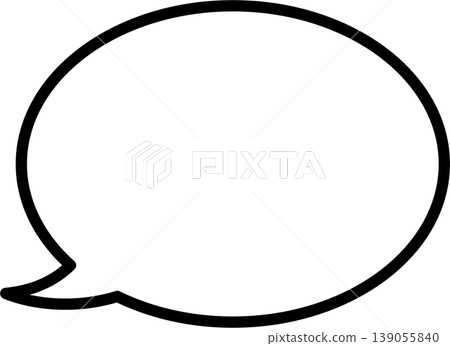 Round speech bubble Round speech bubble 139055840