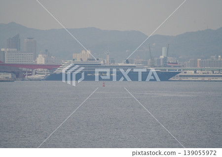 Luxury cruise ship "Liminara" enters Kobe Port. Luxury cruise ship "Liminara" enters Kobe Port. 139055972
