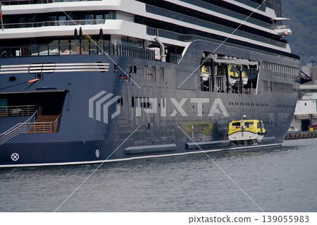 Luxury cruise ship "Liminara" enters Kobe Port. Luxury cruise ship "Liminara" enters Kobe Port. 139055983
