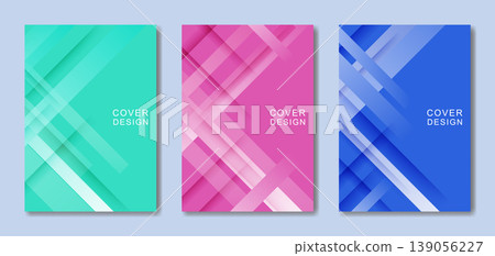 A set of geometric cover templates made up of diagonal lines. A set of geometric cover templates made up of diagonal lines. 139056227