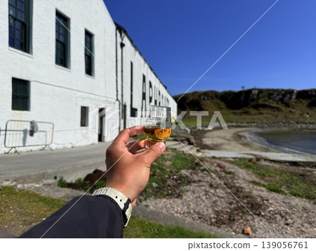 A traditional distillery on Islay, Scotland, famous for its peaty whisky. A traditional distillery on Islay, Scotland, famous for its peaty whisky. 139056761