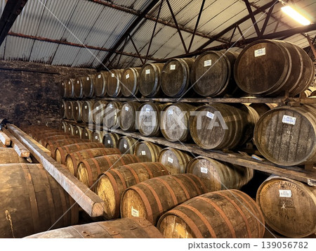 A traditional distillery on Islay, Scotland, famous for its peaty whisky. 139056782