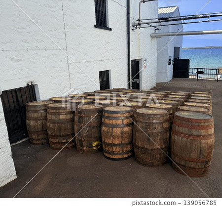 A traditional distillery on Islay, Scotland, famous for its peaty whisky. 139056785