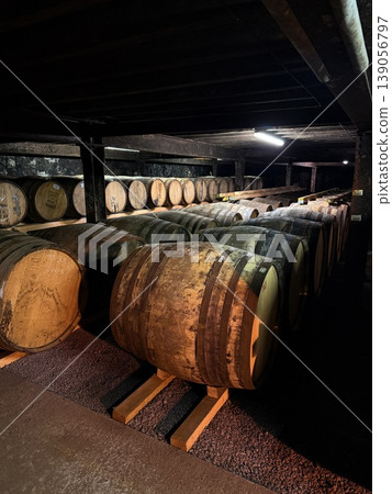 A traditional distillery on Islay, Scotland, famous for its peaty whisky. 139056797