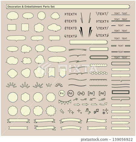 Decorative parts set Decorative parts set 139056922