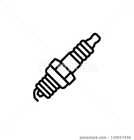 Automotive Engine Spark Plug Icon Automotive Engine Spark Plug Icon 139057456