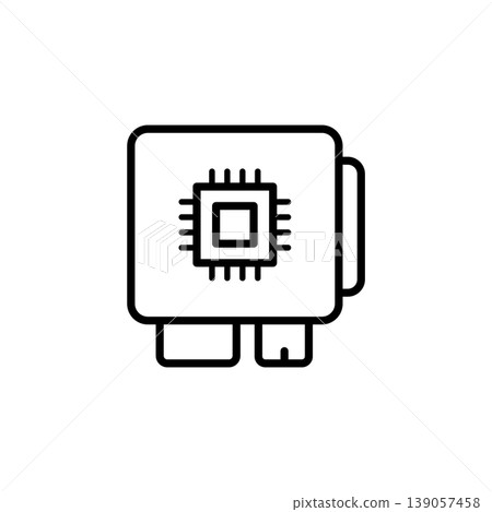 Car ECU Digital Tuning Icon Car ECU Digital Tuning Icon 139057458
