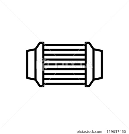Front Mount Intercooler Cooling System Icon Front Mount Intercooler Cooling System Icon 139057460