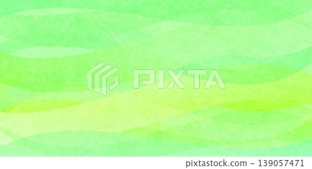 Light green Japanese paper-style abstract wave pattern background 139057471