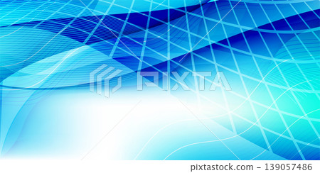 Abstract background with blue waves and geometric patterns Abstract background with blue waves and geometric patterns 139057486