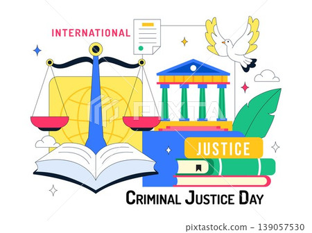 International Criminal Justice Day Illustration Law And Justice Concept With Court Building Scales Of Justice Gavel And Legal System Symbol Design International Criminal Justice Day Illustration Law And Justice Concept With Court Building Scales Of Justice Gavel And Legal System Symbol Design 139057530