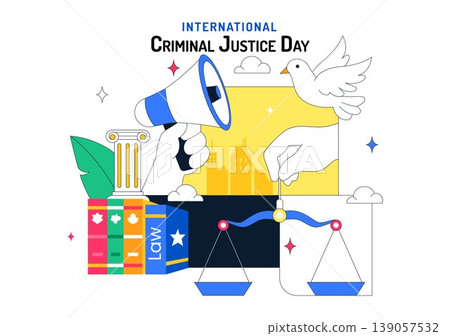 International Criminal Justice Day Illustration Law And Justice Concept With Court Building Scales Of Justice Gavel And Legal System Symbol Design International Criminal Justice Day Illustration Law And Justice Concept With Court Building Scales Of Justice Gavel And Legal System Symbol Design 139057532