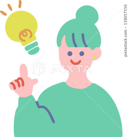 Inspired young lady Inspired young lady 139057550