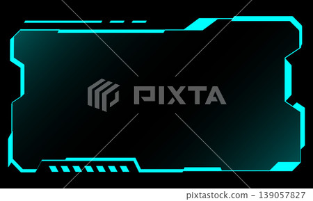 SF Digital Frame UI (Cyber HUD-style panel background) SF Digital Frame UI (Cyber HUD-style panel background) 139057827
