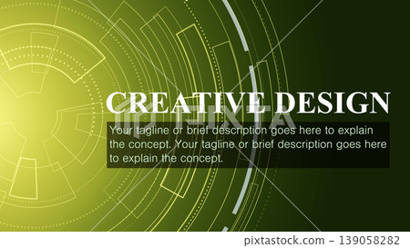 A futuristic cyber background template inspired by green tech. 139058282