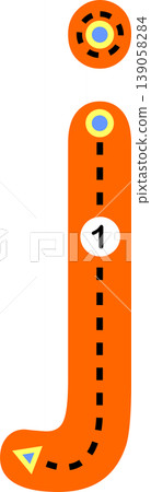 Educational lowercase letter J tracing worksheet for kids. Suitable for preschool and early learning handwriting practice. Educational lowercase letter J tracing worksheet for kids. Suitable for preschool and early learning handwriting practice. 139058284