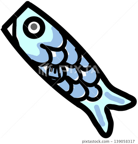 Illustration of a simple carp streamer 139058317