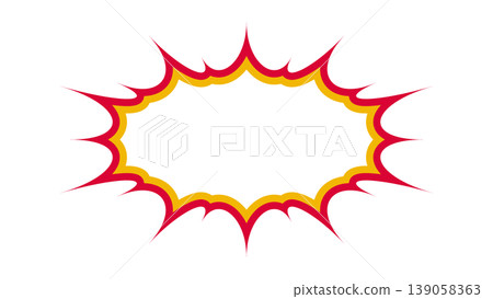 Spiky speech bubble 139058363