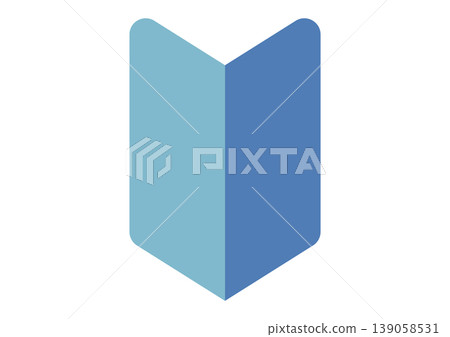 Beginner's Mark Icon - Blue - Young Leaf Mark - Vector 139058531
