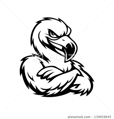flamingo mascot logo vector design template simple and modern style flamingo mascot logo vector design template simple and modern style 139058645