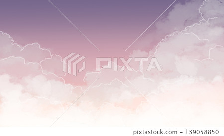 粉彩色的雲和天空背景素材 粉彩色的雲和天空背景素材 139058850