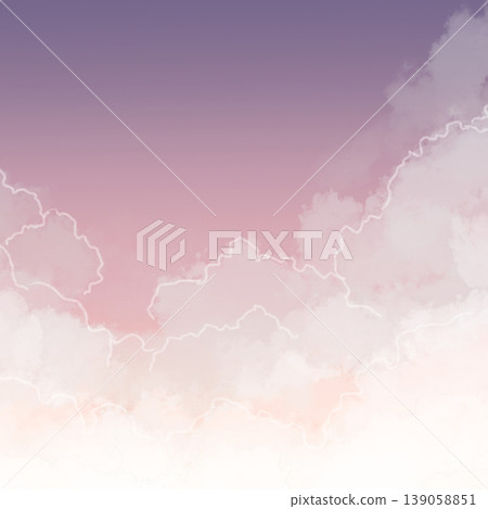 粉彩色的雲和天空背景素材 139058851