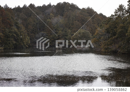 A tourist attraction in Koka City: the submerged torii gate at Benten Pond, located in the "Nasaka Oikeji Nature Park". A tourist attraction in Koka City: the submerged torii gate at Benten Pond, located in the "Nasaka Oikeji Nature Park". 139058862
