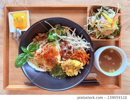 Delicious looking lunch plate Delicious looking lunch plate 139059128