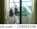 Laundry drying on the balcony | A refreshing image of everyday life 139059148