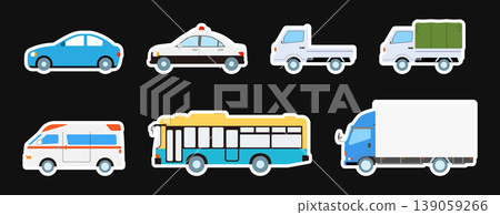 一套適用於各種汽車的貼紙 一套適用於各種汽車的貼紙 139059266