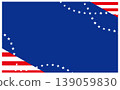 Star and stripe USA background template 139059830