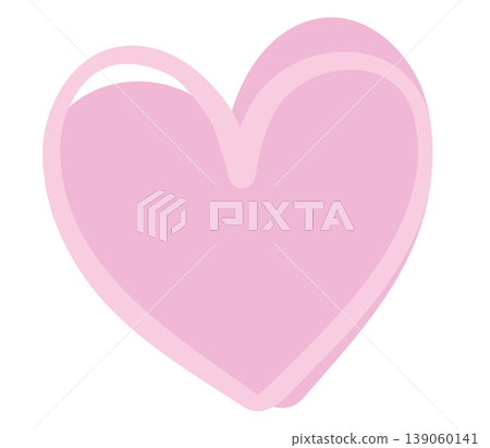 Illustration of pink heart with pink outline for sticker, tattoo, fabric print, decorations, clip art, love logo, icon, Valentine's Day, card, sign, symbol, February, pin, pimple patch, brooch Illustration of pink heart with pink outline for sticker, tattoo, fabric print, decorations, clip art, love logo, icon, Valentine's Day, card, sign, symbol, February, pin, pimple patch, brooch 139060141