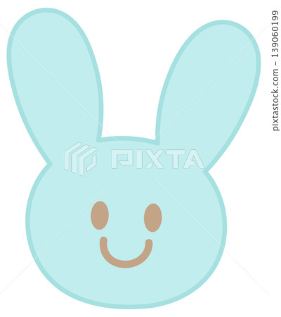 Illustration of blue bunny head shape for plush toy, kid doll, childhood, youth, department store, animal, sticker, rabbit cartoon, comic, mascot, happy easter, sticker, patch, mood, feeling, emotion Illustration of blue bunny head shape for plush toy, kid doll, childhood, youth, department store, animal, sticker, rabbit cartoon, comic, mascot, happy easter, sticker, patch, mood, feeling, emotion 139060199